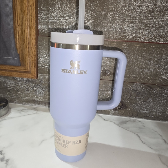 Stanley Lavender Thermos with Textured Grip and Metallic Accents - Picture 1 of 2